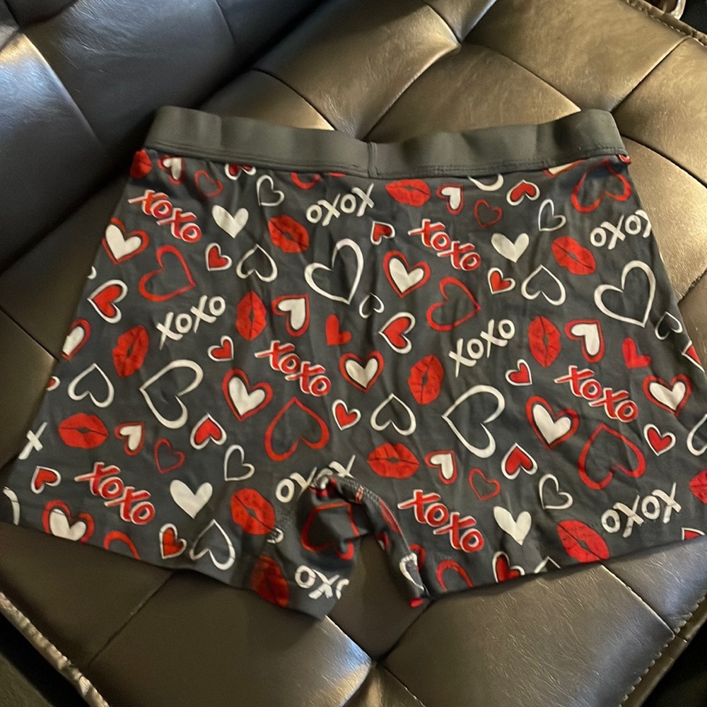 2/$10 Men’s Heart Boxer Briefs - Picture 2 of 4